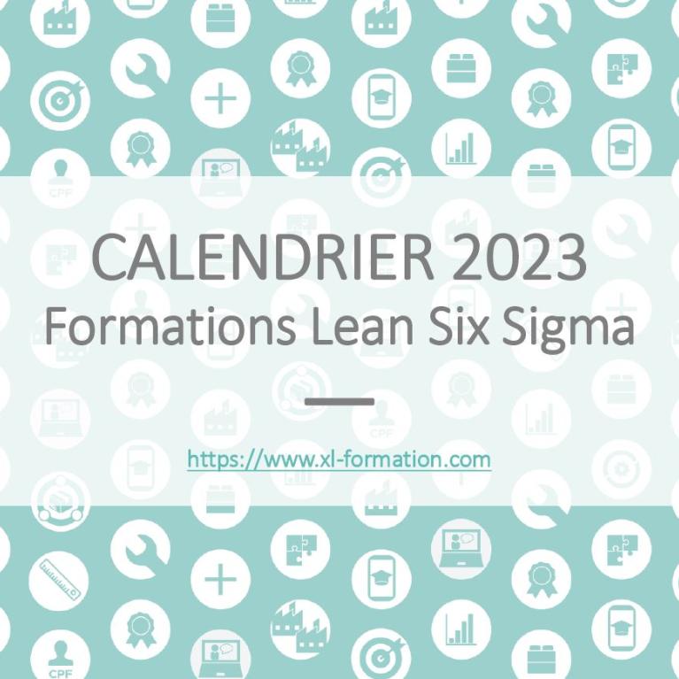 Calendrier 2023 des formations Lean Six Sigma
