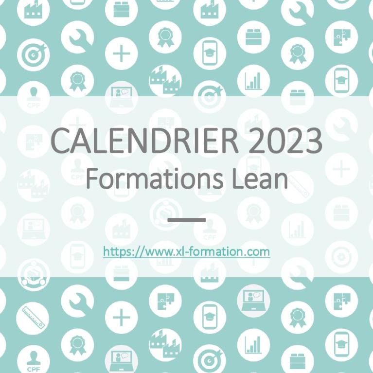 Calendrier 2023 des formations Lean