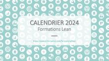 Calendrier 2024 des formations Lean