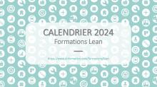 Calendrier 2024 des formations Lean